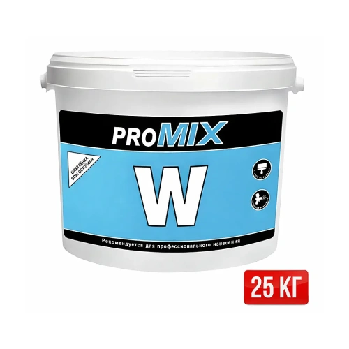 PROMIX W — влагостойкая готовая полимерная шпаклёвка для внутренних работ