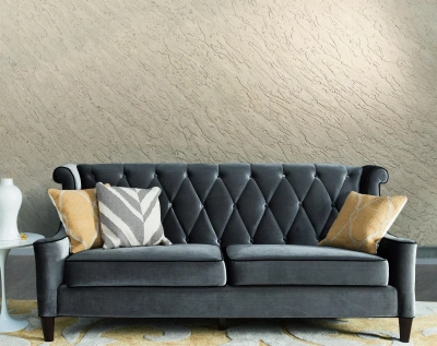 Декоративная штукатурка с эффектом дикого камня в гостиной