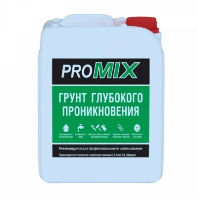 PROMIX Грунт глубокого проникновения — укрепляющая грунтовка для стен и потолков