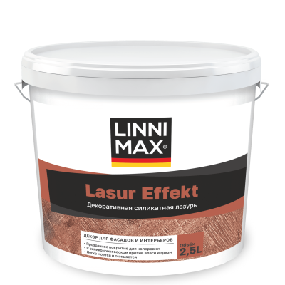Декоративная силикатная лазурь LINNIMAX Lasur Effekt