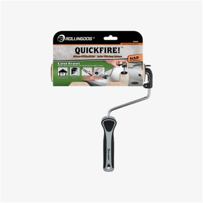Малярный валик Rollingdog Quickfire 60256 с ручкой, микрофибра 230 мм, ворс 9.5 мм