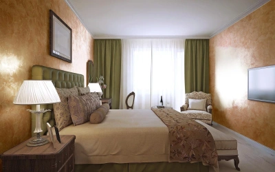 Венецианская штукатурка с полированной текстурой.