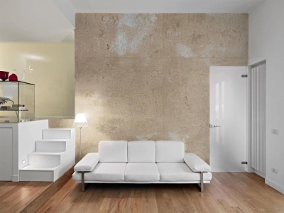 Декоративная штукатурка Pratta Loft - Стены в стиле Loft в гостиной