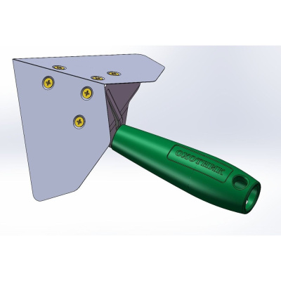 Шпатель угловой Охотник со сменными лезвиями 0.3 мм, нержавеющая сталь